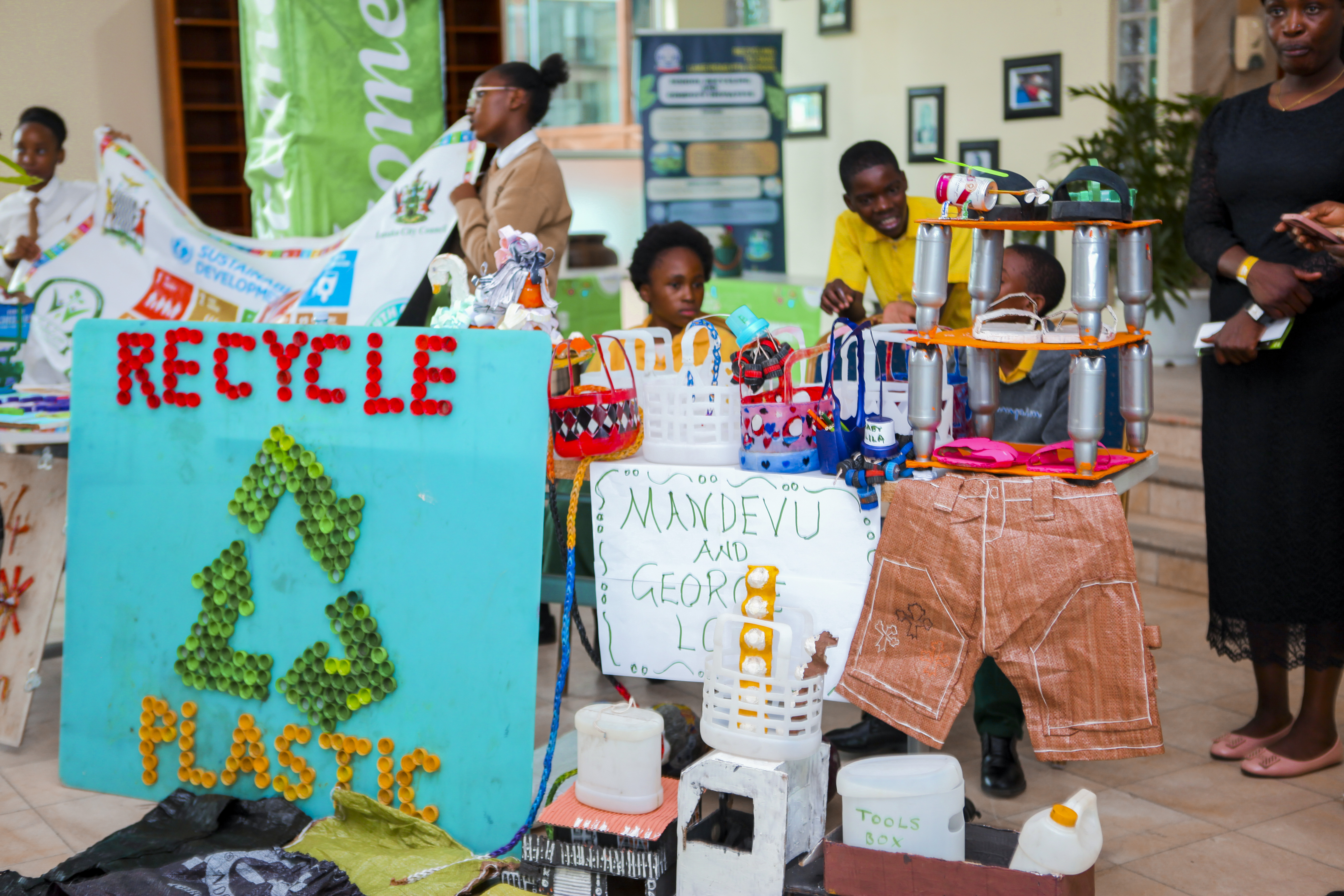 Community recycling exhibition